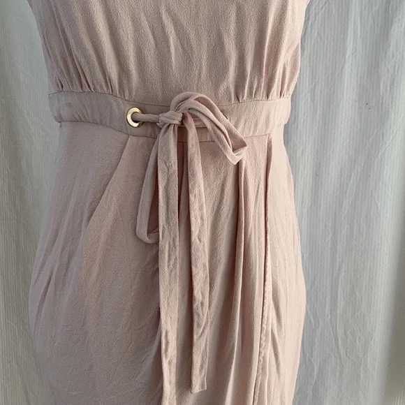 SHEIKE Blush Pink Tulip Skirt Midi Dress Size 10 - Picture 3 of 11